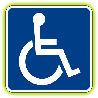 Handicapped logo - South Mall Towers is handicapped accessible